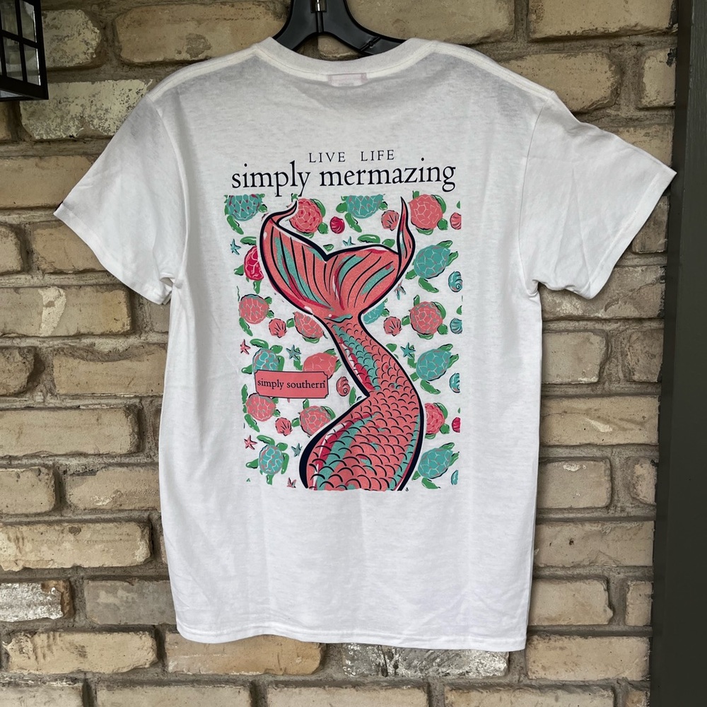 Simply Southern preppy mermaid new shirt